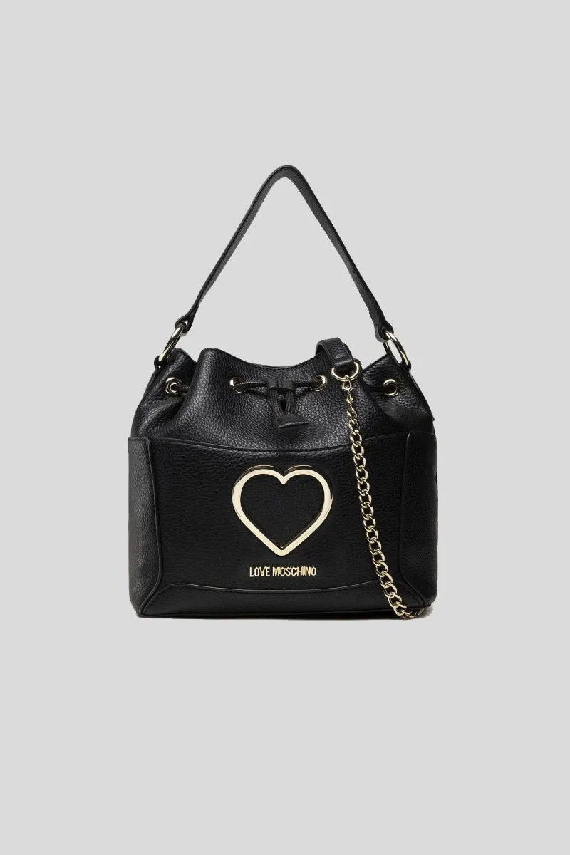 Borsa Grande Pu Nero   Grained Pu Ne