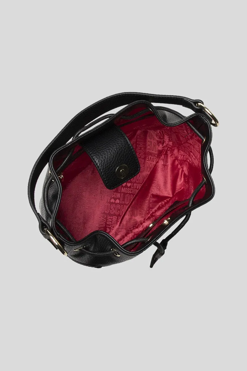 Borsa Grande Pu Nero   Grained Pu Ne