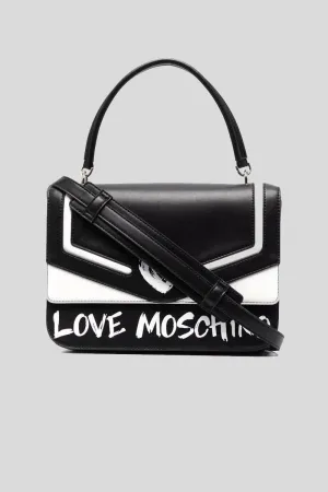 Borsa Pu Nero   Pu Bianco