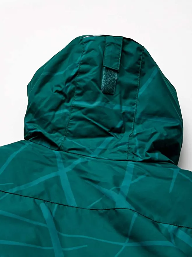 Brand new Columbia Boys Lightning LiftT Jacket in Pine Green Spider Streets colour, Has small splice in fabric on back bottom hem, could be sewn! Sz S! Retails $200 