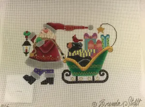 Brenda Stofft Design B146 Santa with Sleigh