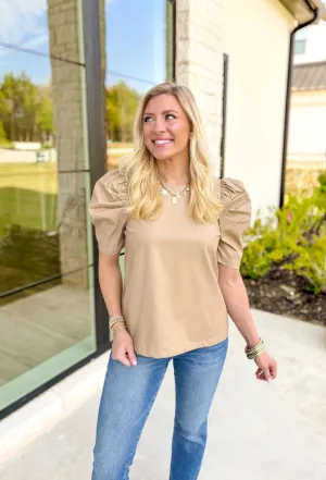 Brooke Faux Leather Top