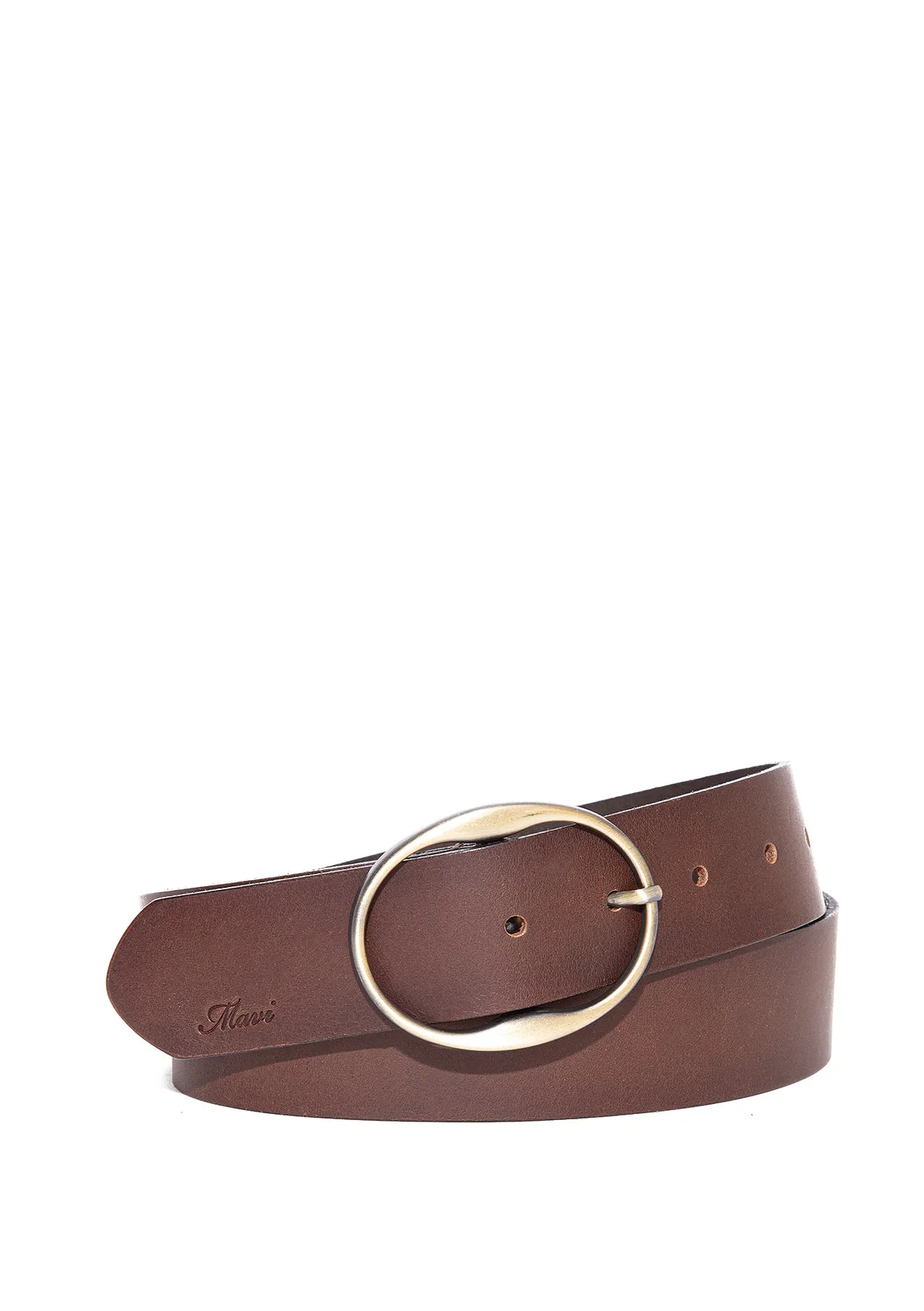 Brown Faux Leather Belt