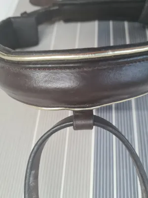 Brown leather padded nose band cob size FREE POSTAGE 🟢