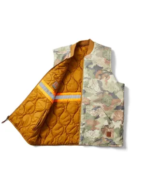 Builders Abraham Reversible Vest - Leaf Camo/Golden Brown