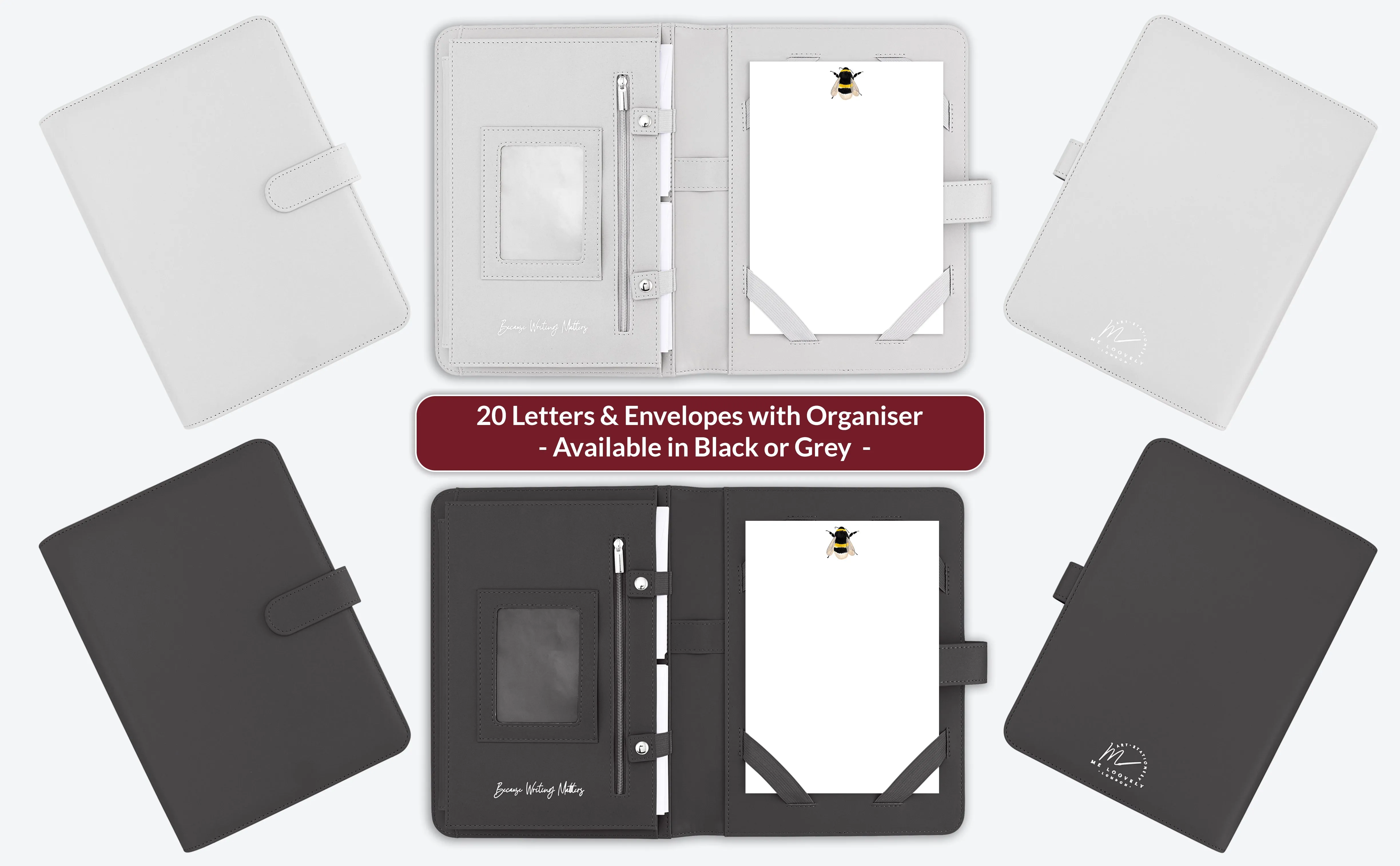 Bumble Bee Letter Writing Set with Organiser