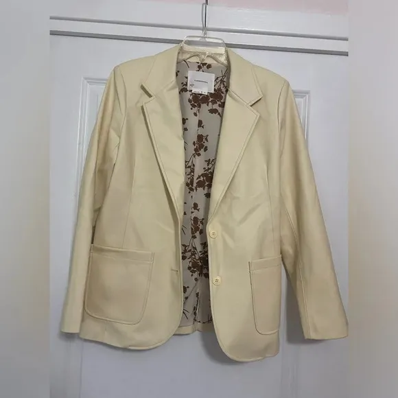 By Anthropologie Faux Leather Jacket