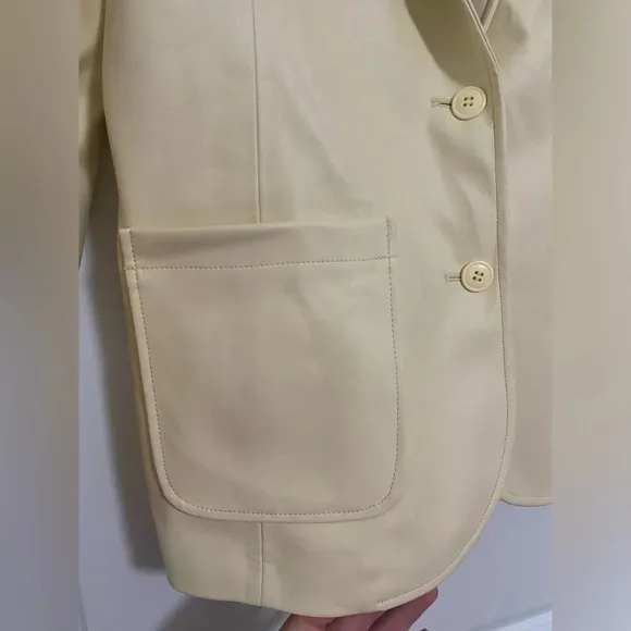 By Anthropologie Faux Leather Jacket