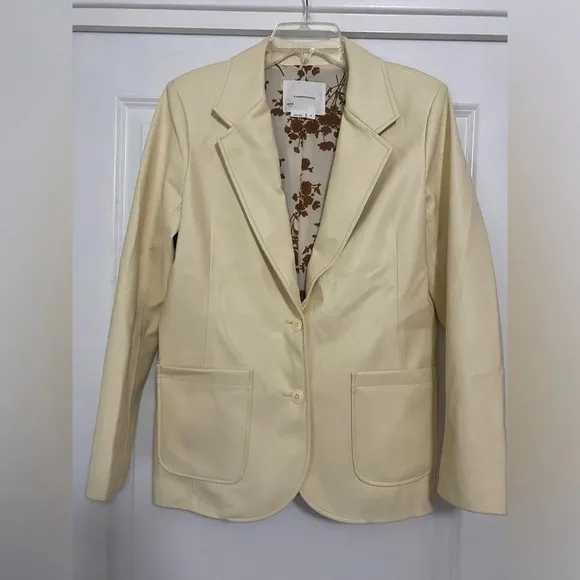 By Anthropologie Faux Leather Jacket
