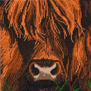 CAK-A165M: CAK-A165M: "Highland Cow" 30x30cm Crystal Art Kit 30x30cm Crystal Art Kit