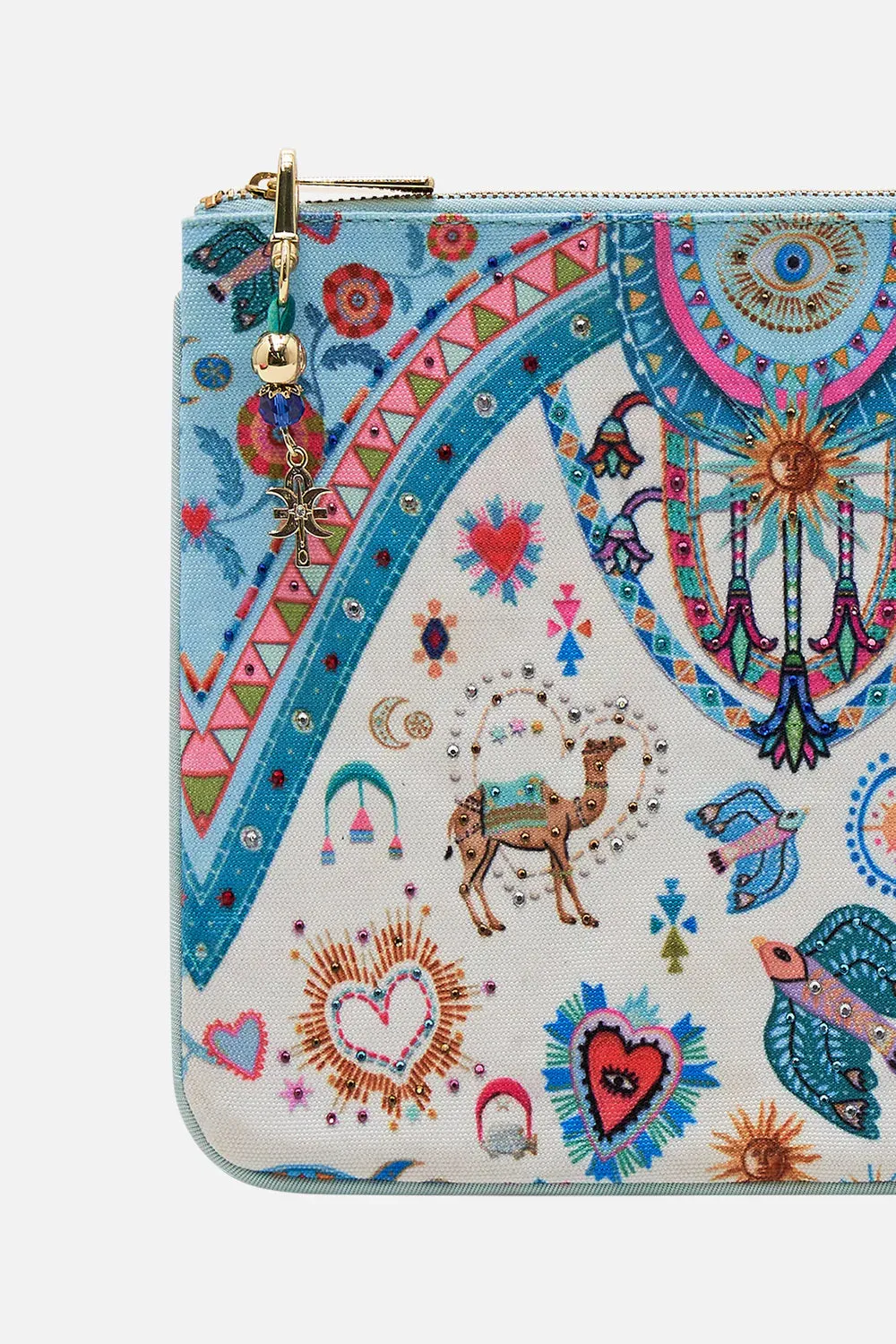 CAMILLA Small Canvas Clutch