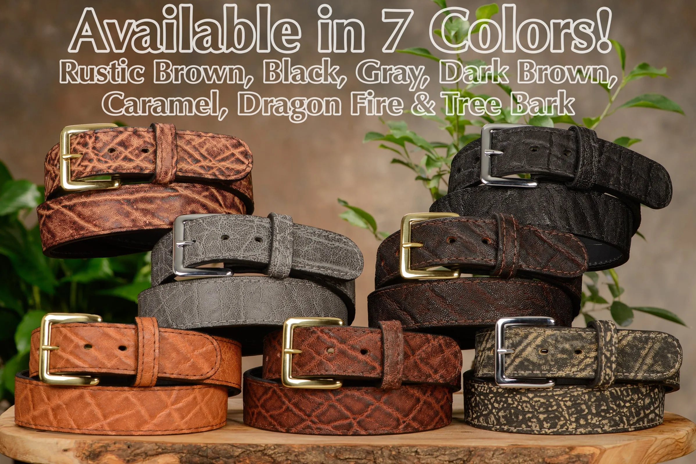 Caramel Brown Elephant Money Belt With 25" Zipper