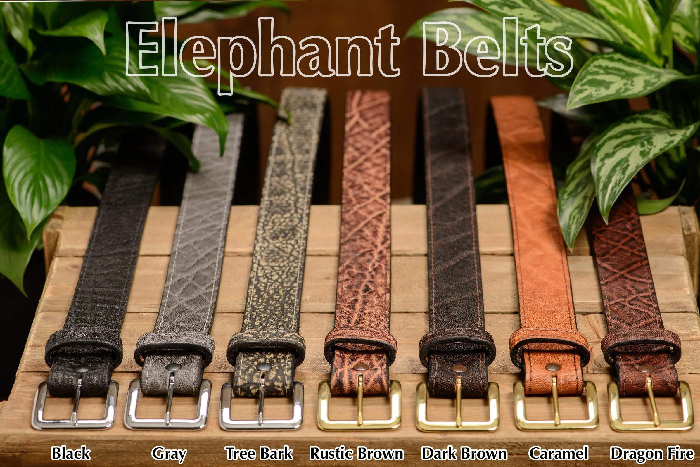 Caramel Brown Elephant Money Belt With 25" Zipper