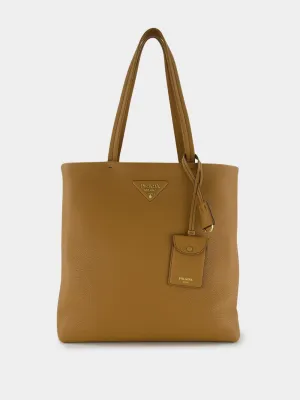Caramel Soft Leather Shopping Bag