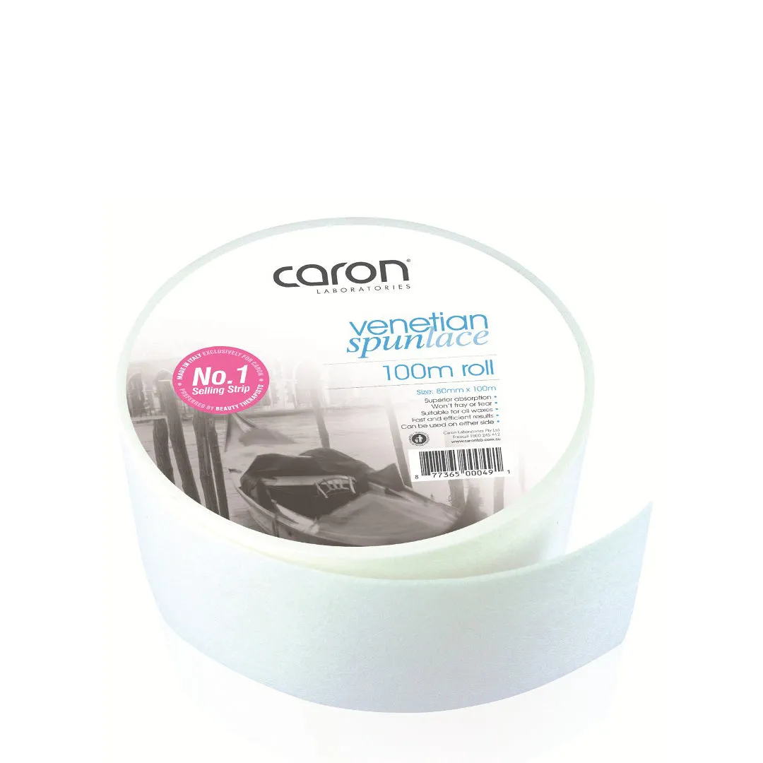 Caronlab Venetian Spun Lace Bright White Roll 100m