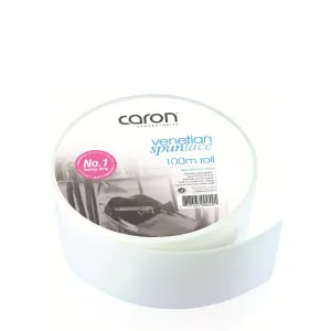 Caronlab Venetian Spun Lace Bright White Roll 100m
