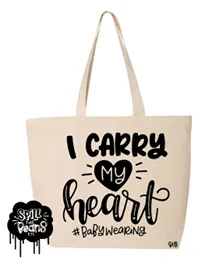 Carry My Heart Canvas Bag