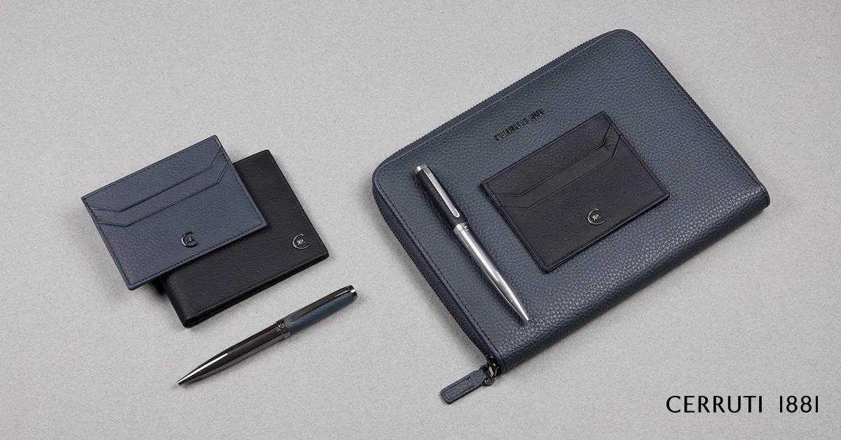 CERRUTI 1881 NLC711N-Card holder Hamilton Dark Blue