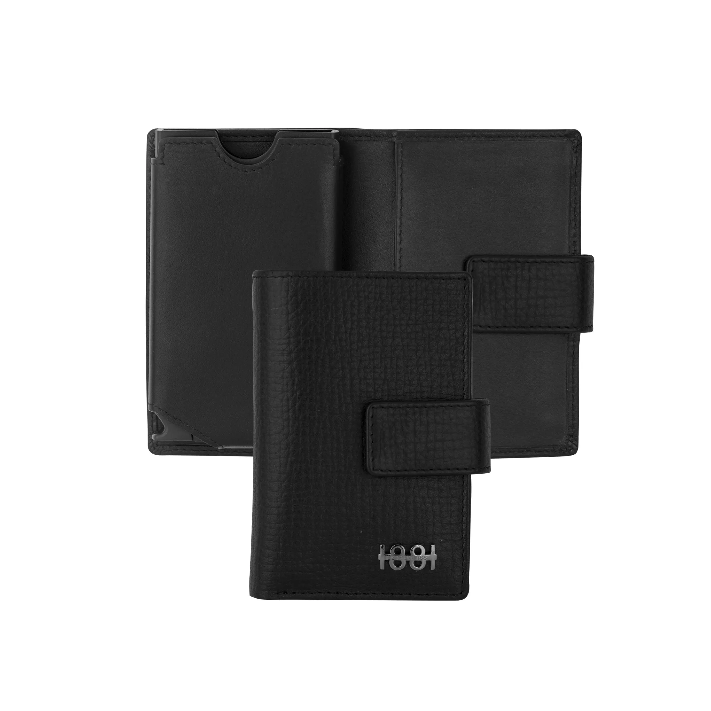 CERRUTI 1881 NLE012A-Rigid card holder Irving Black