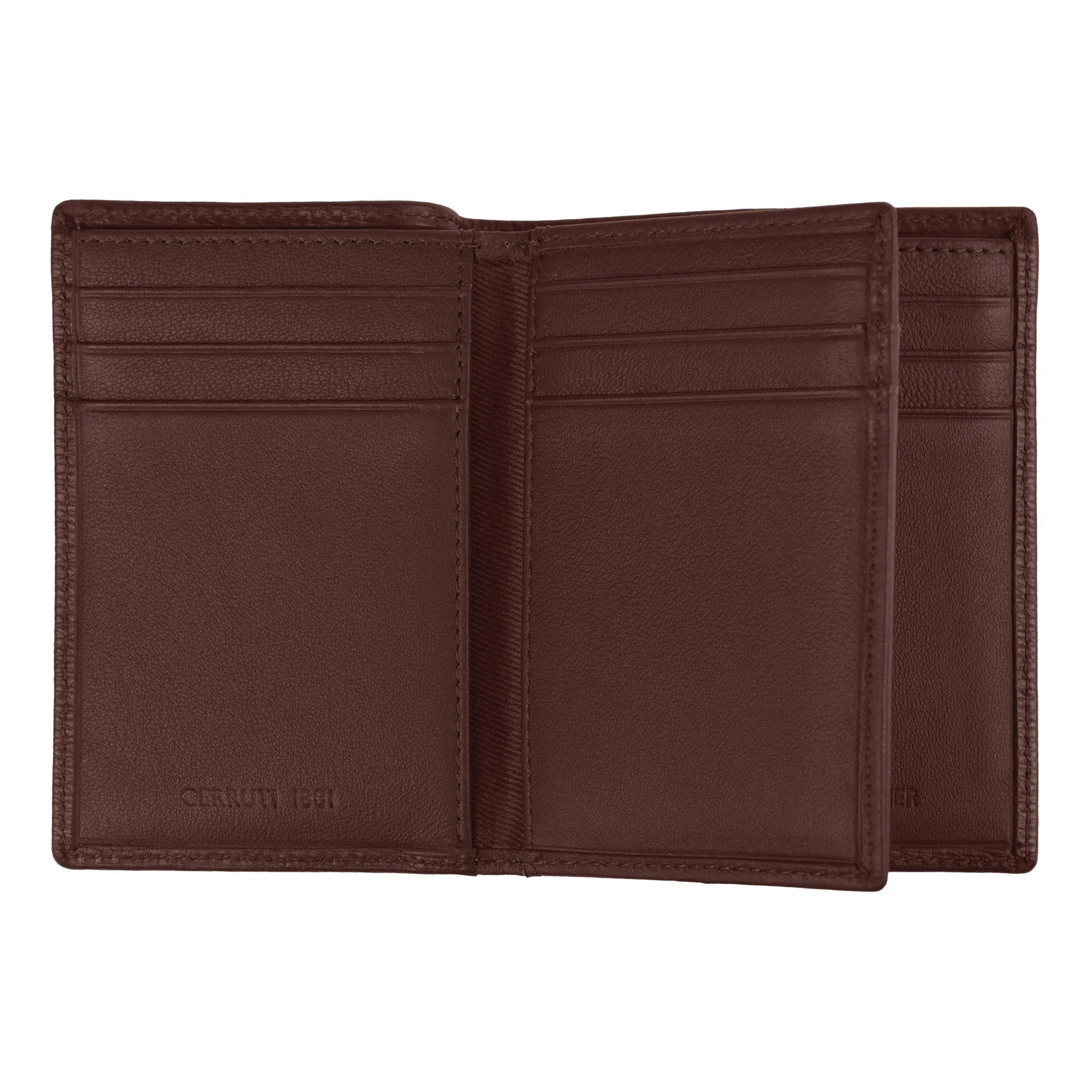 CERRUTI 1881 NLF202Y-Card holder with flap Bond Brown