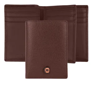 CERRUTI 1881 NLF202Y-Card holder with flap Bond Brown