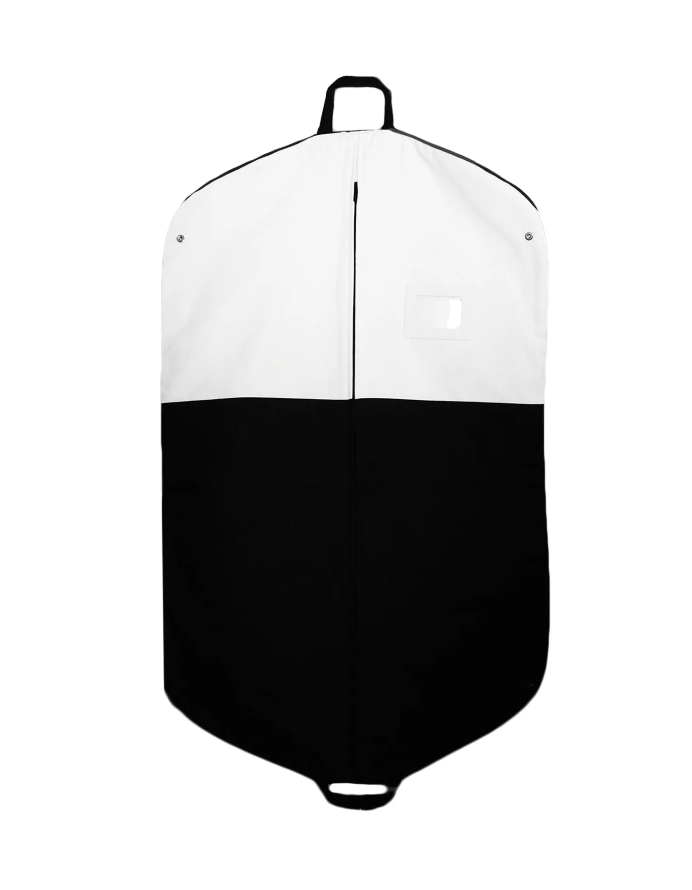 Chanel Black and White Canvas Garment Bag