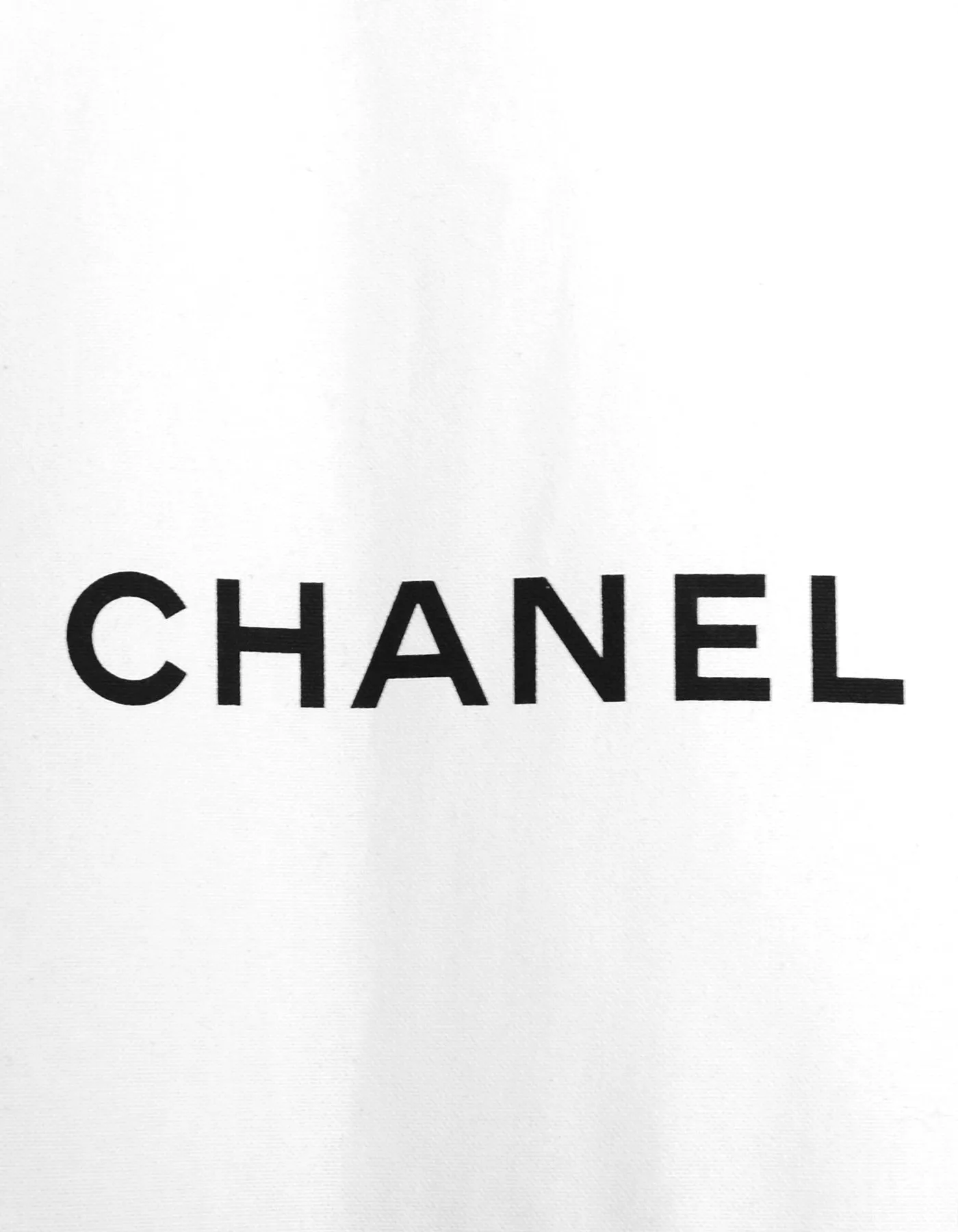 Chanel Black and White Canvas Garment Bag
