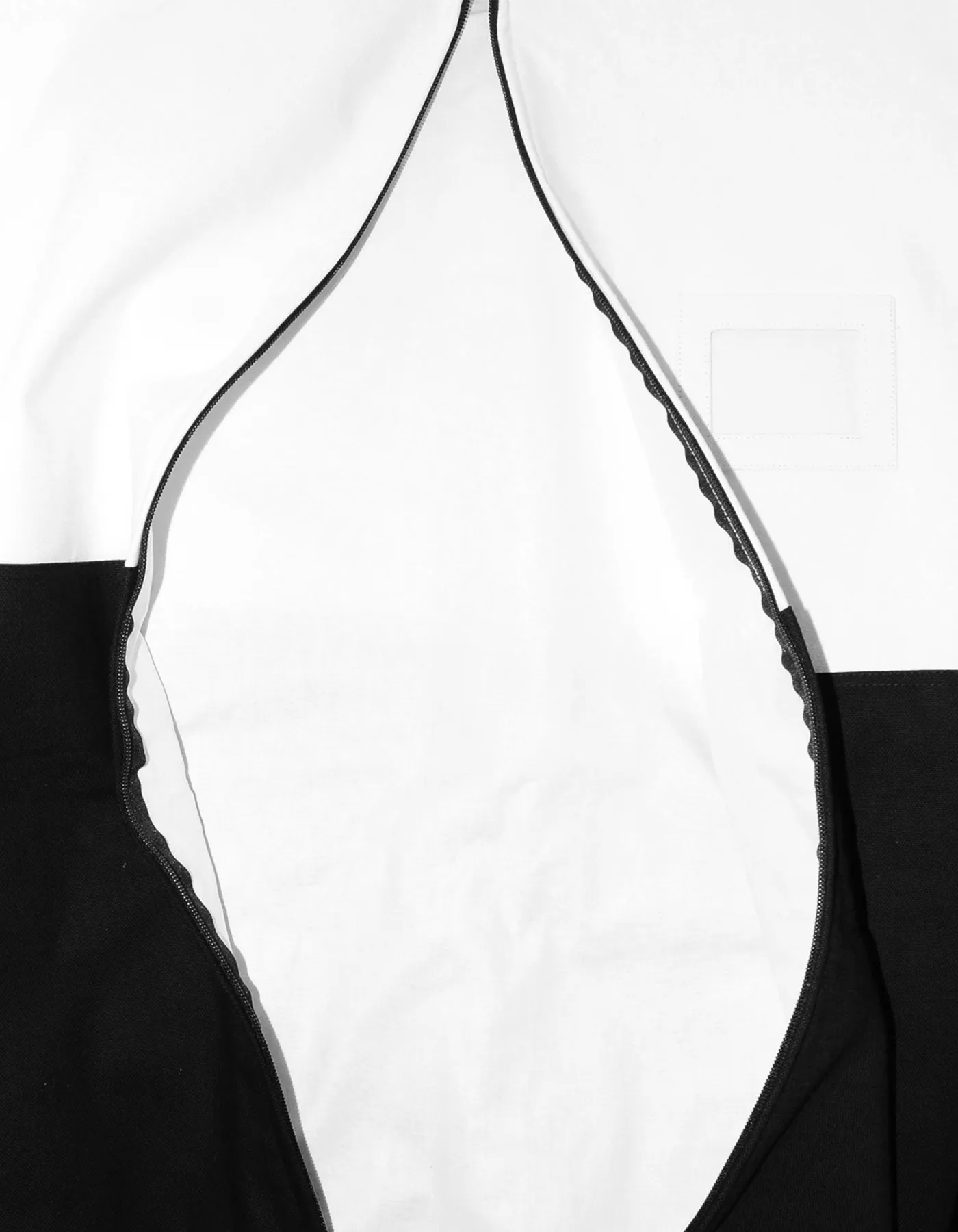 Chanel Black and White Canvas Garment Bag