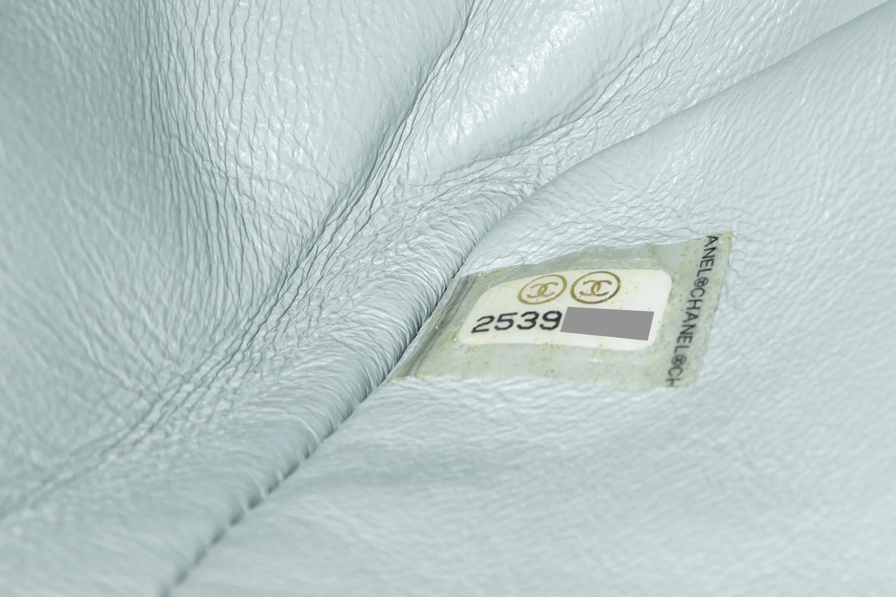 CHANEL REISSUE 227 (2539xxxx) MINT GREEN CALFSKIN GOLD HARDWARE, WITH CARD, DUST COVER & BOX