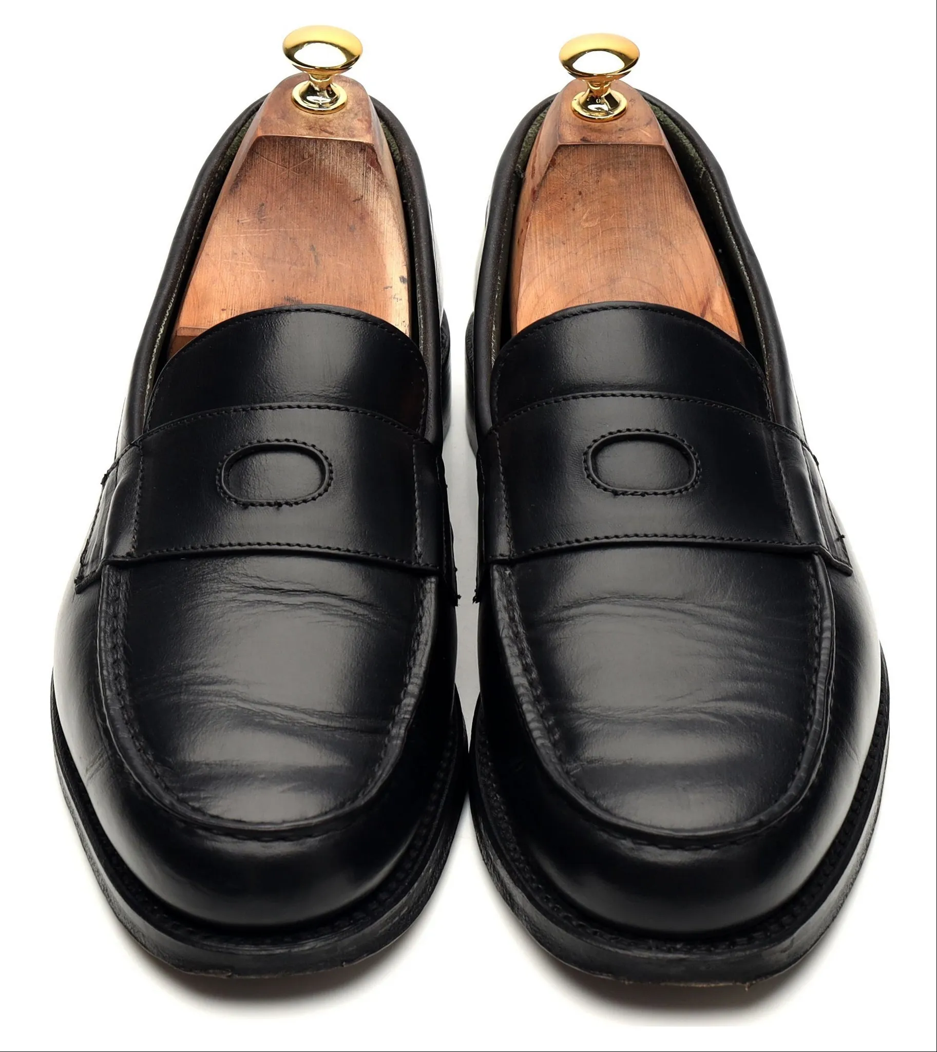 'Charles' Black Leather Loafer UK 11