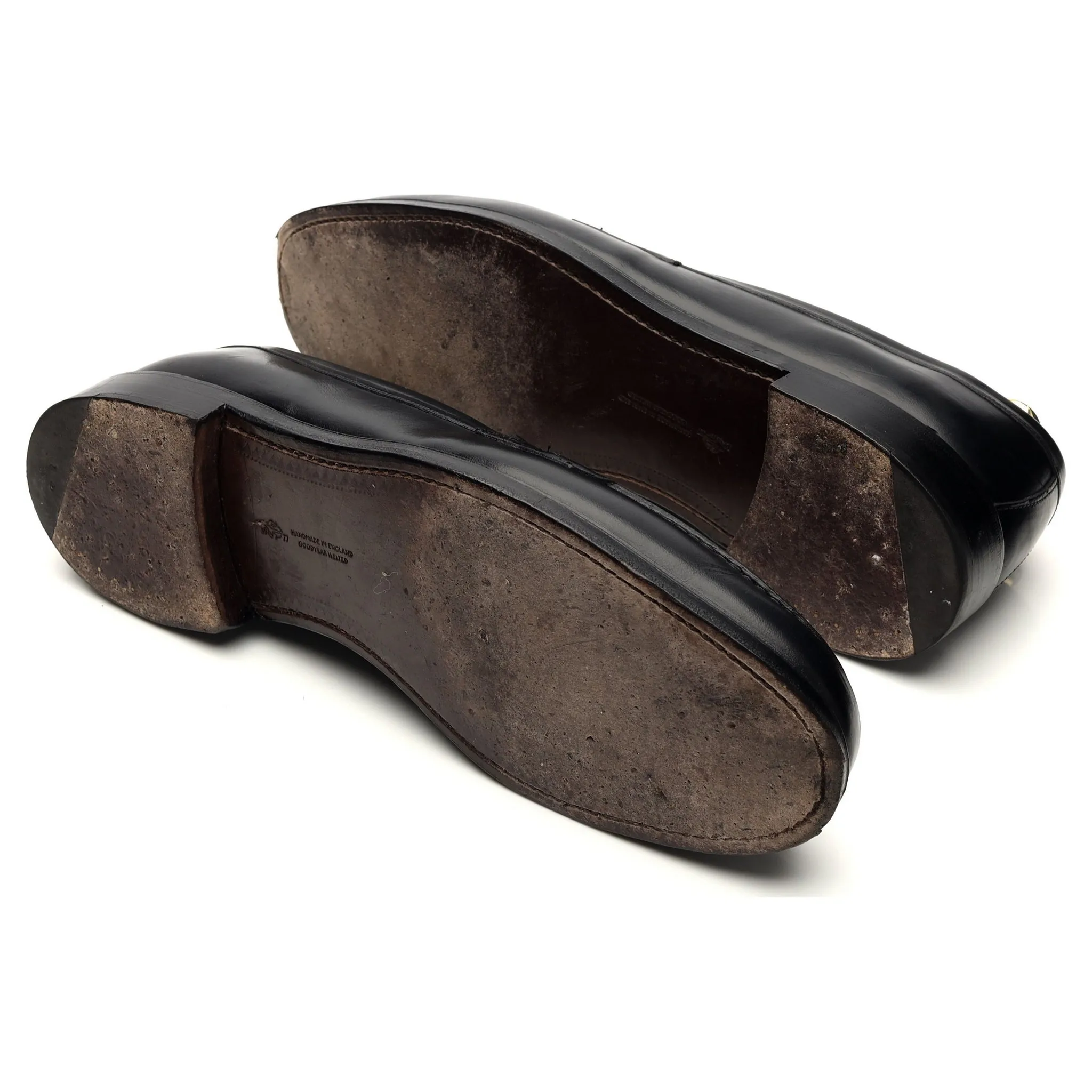 'Charles' Black Leather Loafer UK 11