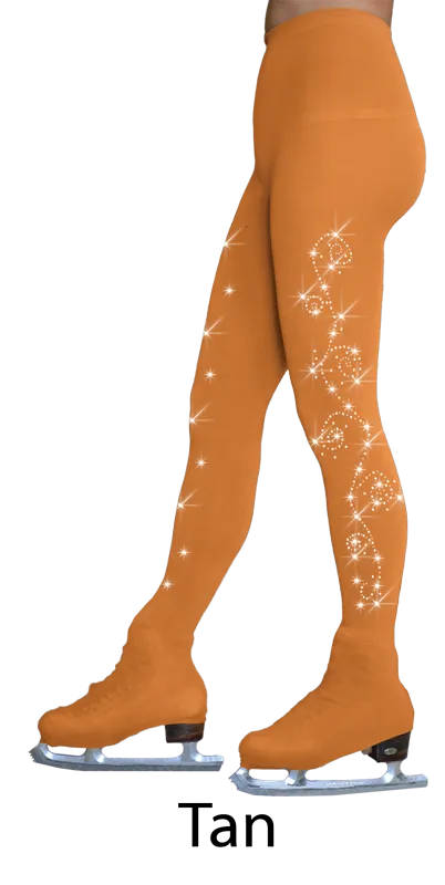 Chloe Noel 8832 Over-The-Boot Tights with Crystals