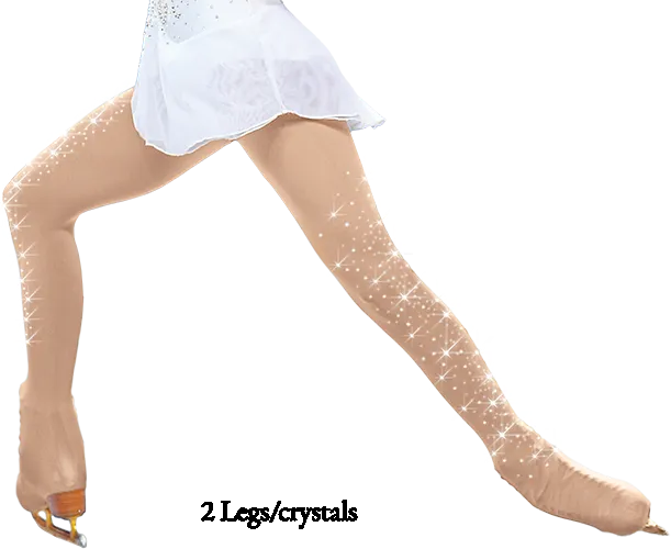 Chloe Noel 8832 Over-The-Boot Tights with Crystals