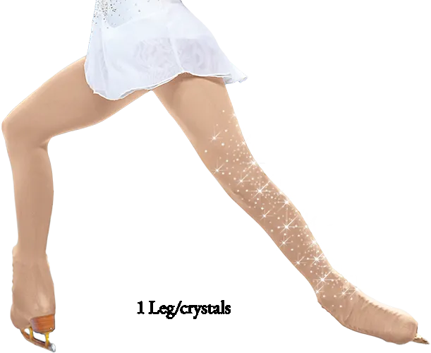 Chloe Noel 8832 Over-The-Boot Tights with Crystals