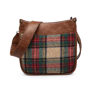Chloe Plaid Multi Crossbody w/ Guitar Strap