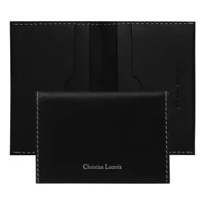 Christian Lacroix LLF314A-Card holder with flap Alter Black