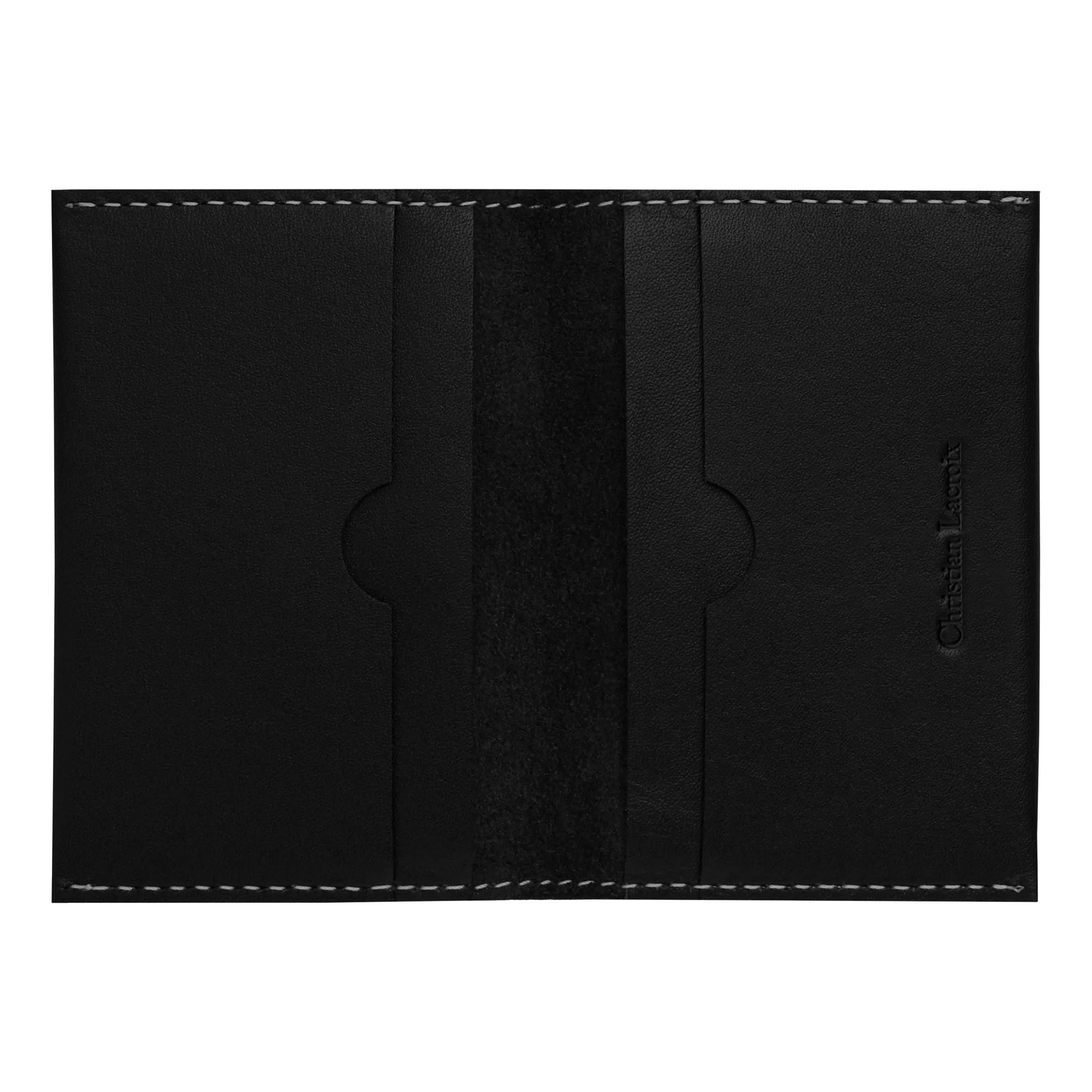 Christian Lacroix LLF314A-Card holder with flap Alter Black