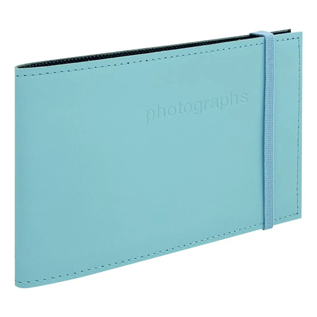 Citi Leather Baby Blue Pocket Brag Book Photo Wallet