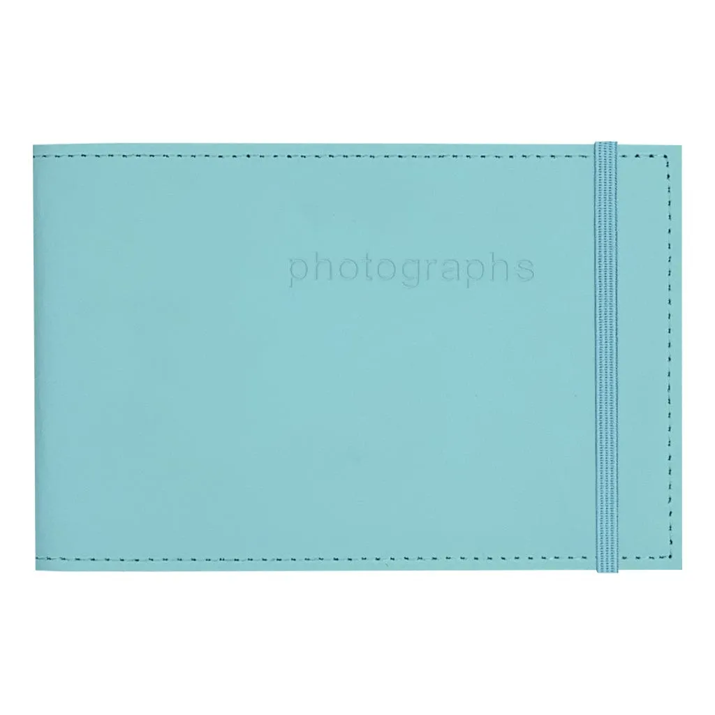 Citi Leather Baby Blue Pocket Brag Book Photo Wallet