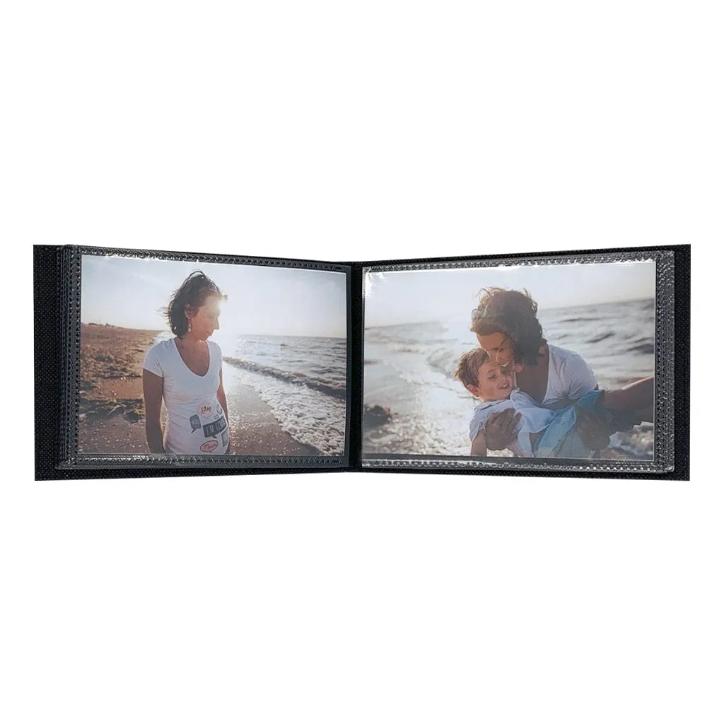 Citi Leather Baby Blue Pocket Brag Book Photo Wallet