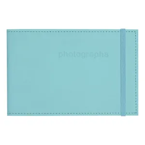 Citi Leather Baby Blue Pocket Brag Book Photo Wallet