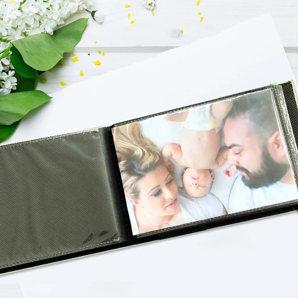 Citi Leather Black Pocket Brag Book Photo Wallet
