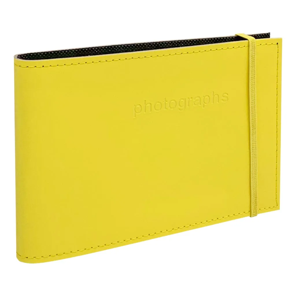 Citi Leather Vibrant Yellow Pocket Brag Book Photo Wallet