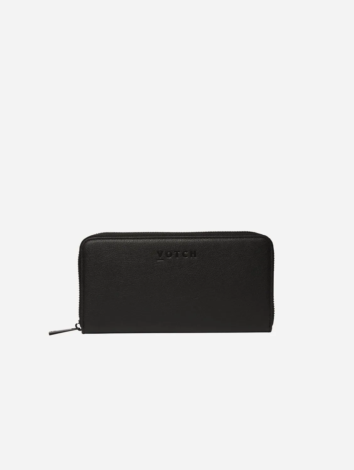 Classic Essentials Apple Leather Vegan Purse | Black