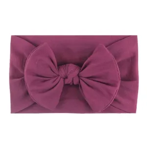Classic Knot Headband Plum