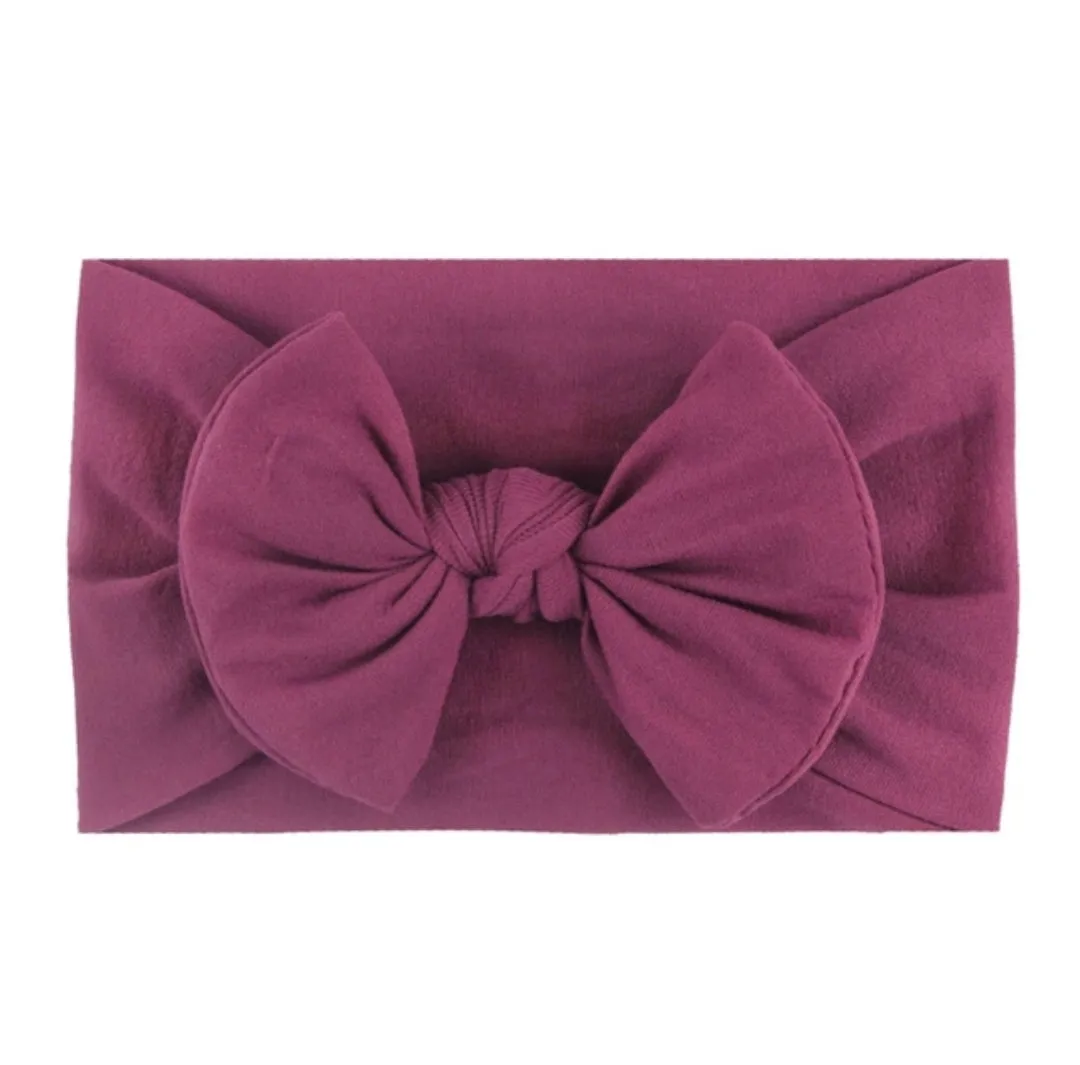 Classic Knot Headband Plum