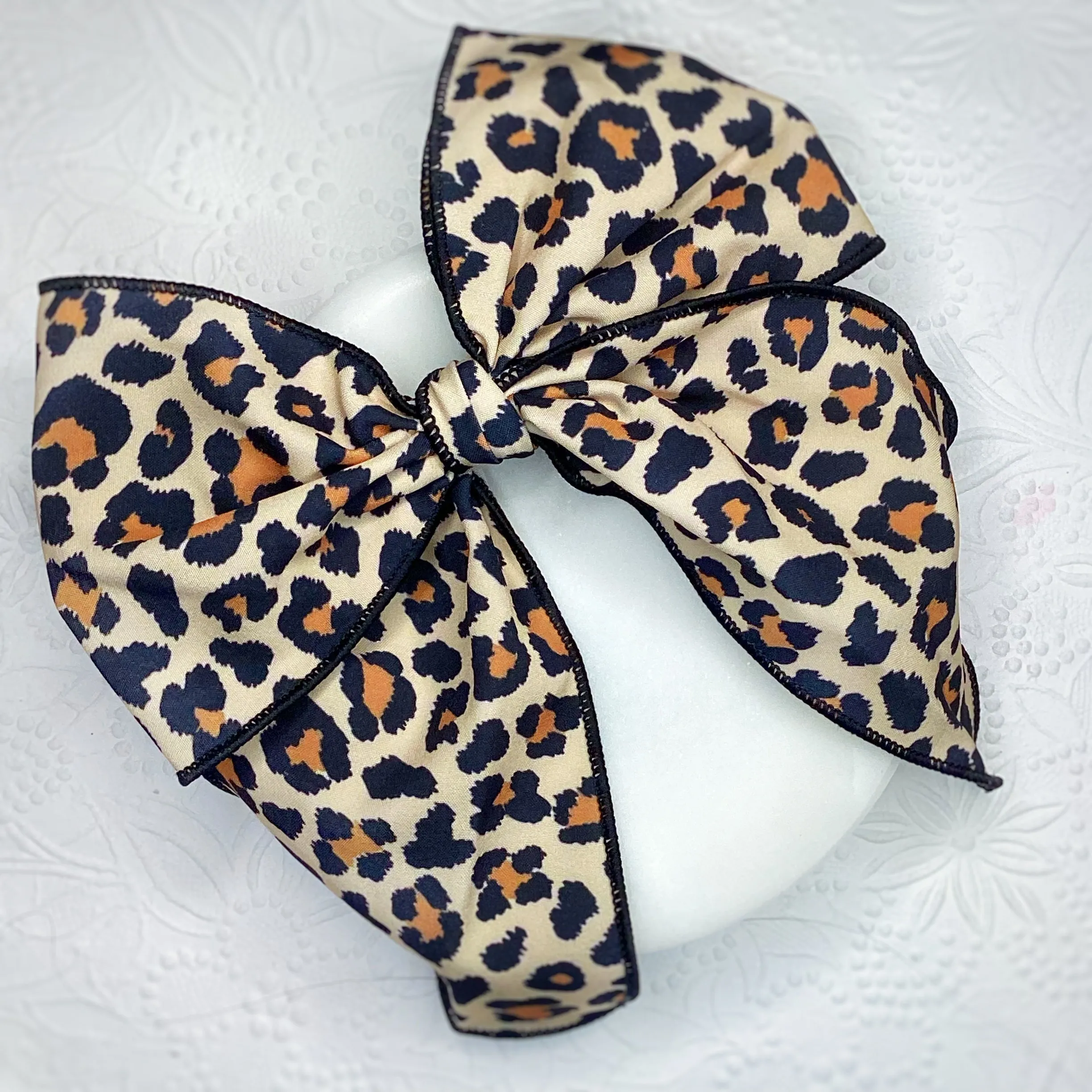 Classic Leopard Bow Strip, Headband and Scrunchie Collection