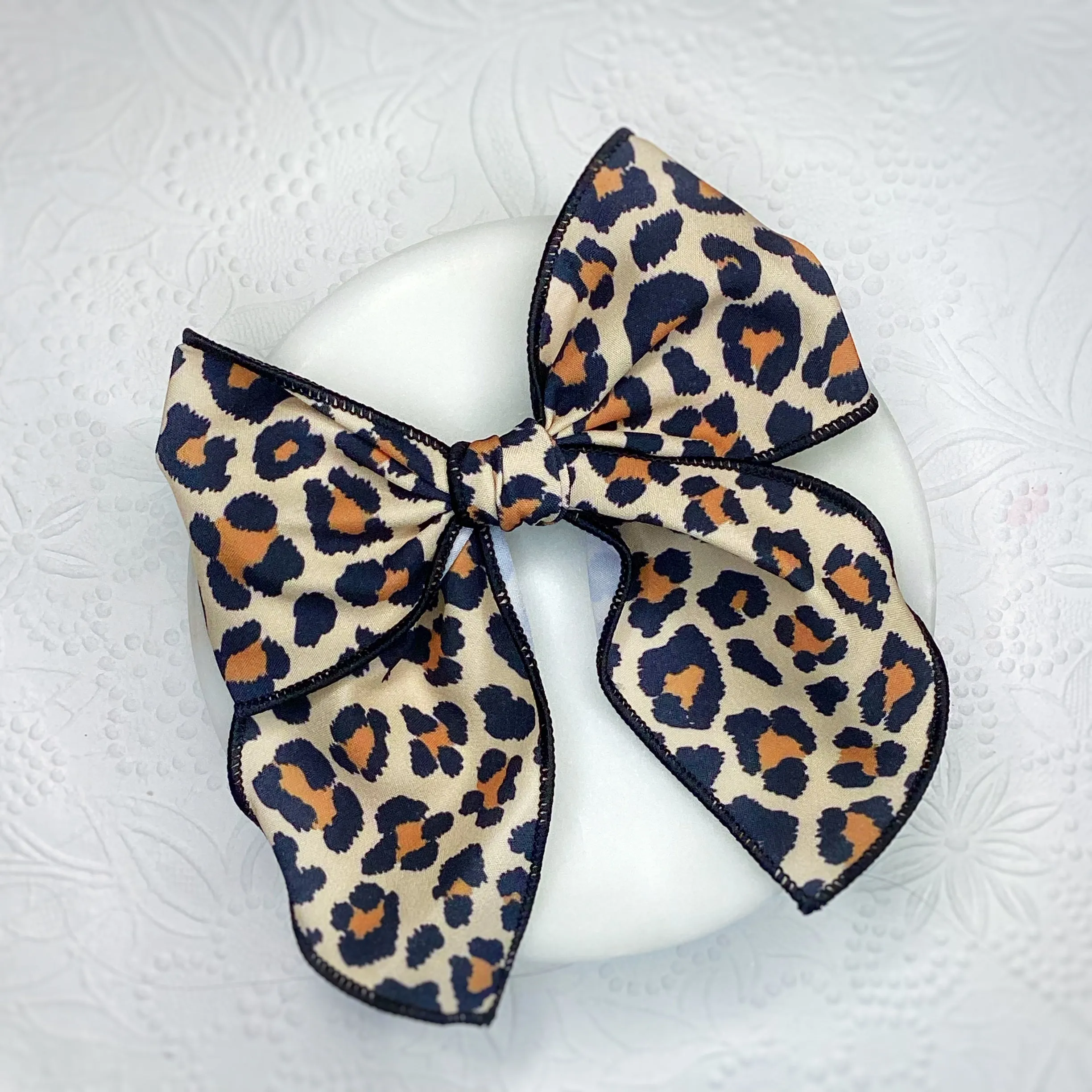 Classic Leopard Bow Strip, Headband and Scrunchie Collection