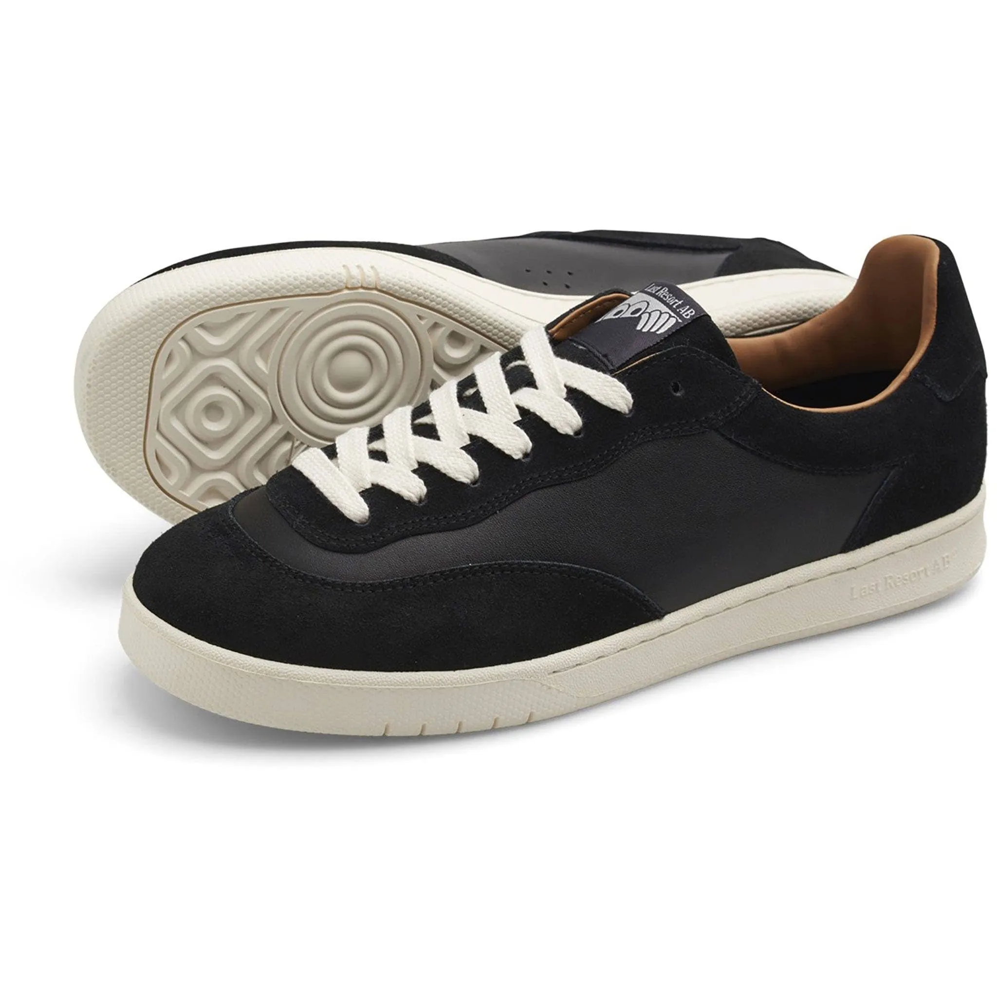 CM001 Suede/Leather Lo (Black/White)