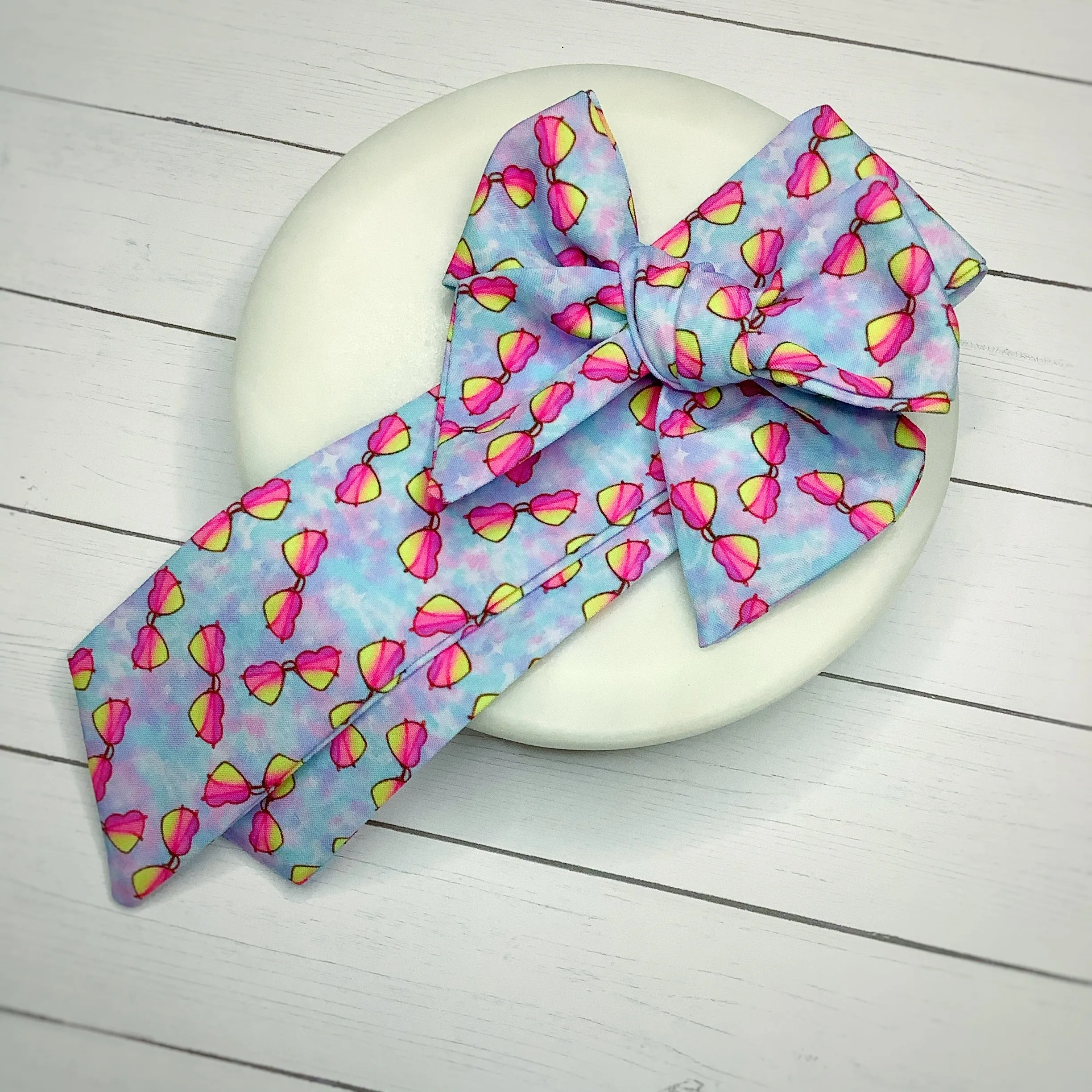 Cool Shades Bow Strip and Scrunchie Collection